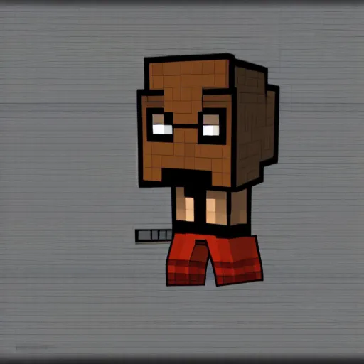 Prompt: Kanye West Minecraft skin