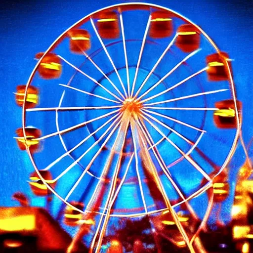 Image similar to !! cat!!, ( ferris wheel ), award winning photo