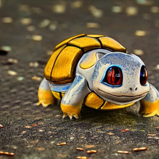 Prompt: national geographic photo of squirtle, pokemon, intricate, portrait, 8 k highly professionally detailed, hdr, cgsociety