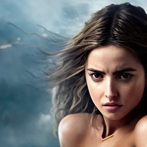 Image similar to Ana de Armas as amazon warrior hyper realistic 4K quality