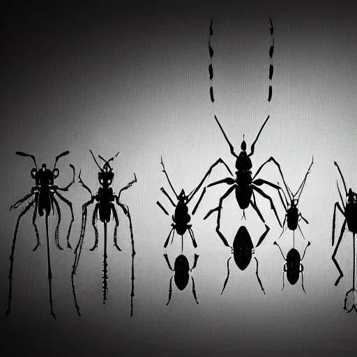 Prompt: Horrifying giant bugs in a small cramped dark room, ominous, 4K, high octane,