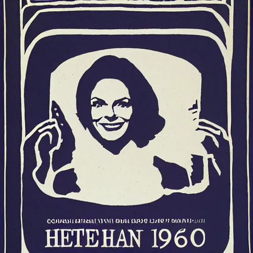 Image similar to heather graham presidential campaign poster, 1968, block print