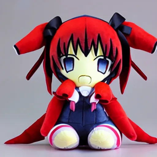 Image similar to cute fumo plush of haruhi suzumiya