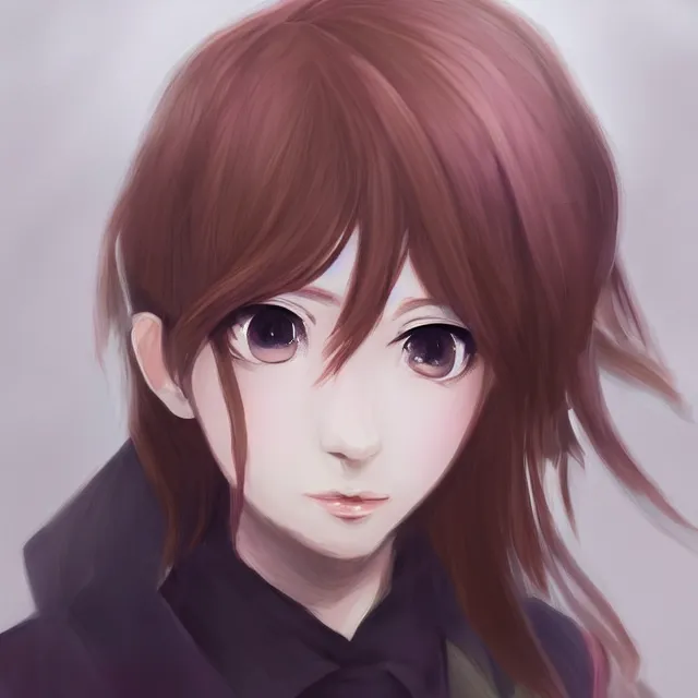 Image similar to portrait of natsuki from ddlc, elegant, intricate, digital painting,, concept art, smooth, sharp focus, illustration, art by satchel