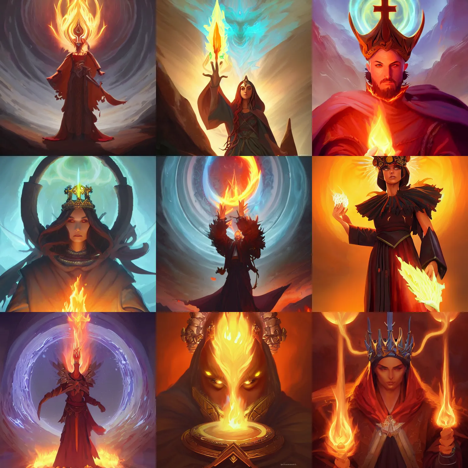 Prompt: holy flame crown spell, no people, hearthstone, digital painting art, fantasy game spell symbol, by damon iannuzzelli and peter mohrbacher and ilya kuvshinov and greg rutkowski and esteban diaz