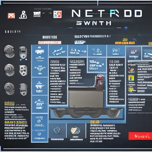 Image similar to a detailed blueprint of a Nintendo Switch