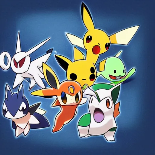 Image similar to pokemon art, digital art, made by ken sugimori, white background, clean