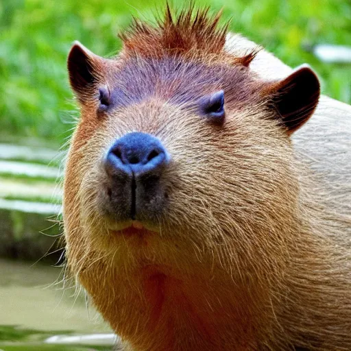 Prompt: capybara god