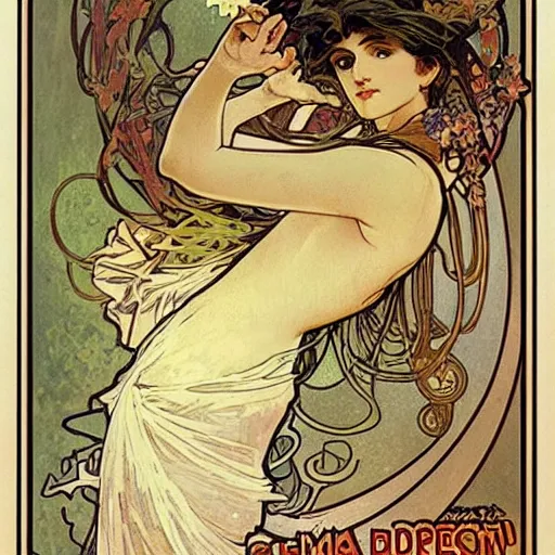 Prompt: artwork by Alphonse Mucha