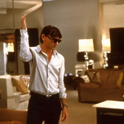 Image similar to a film still from the film Risky Business