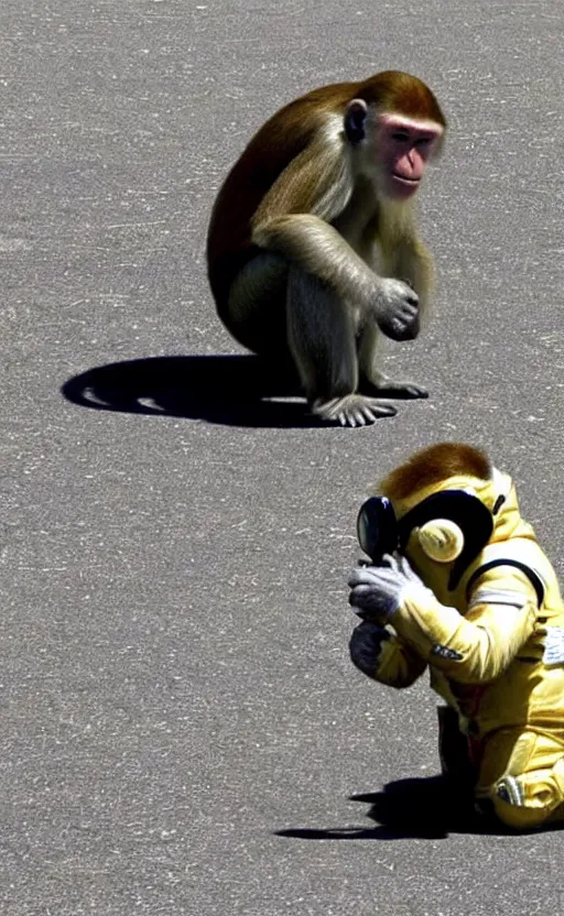 Image similar to monkey astronaut