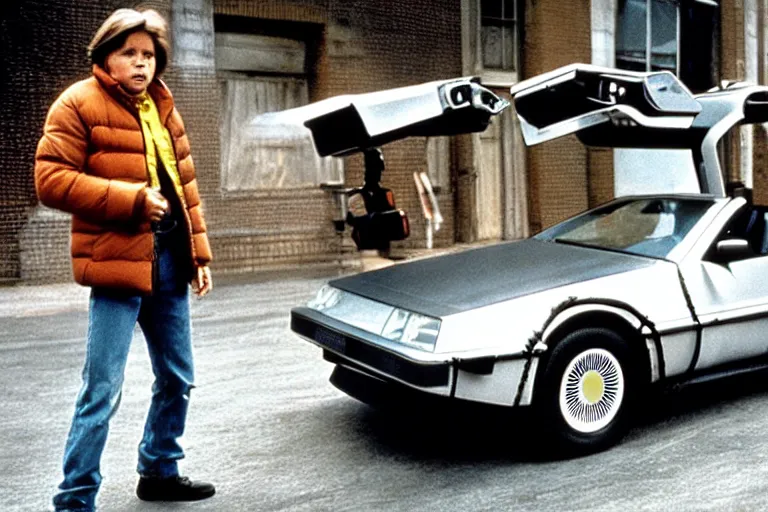 Image similar to movie still ( back to the future )