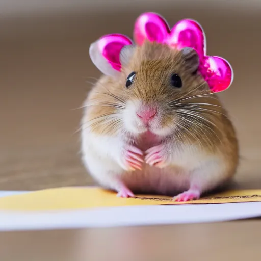 Image similar to detailed photo of a hamster holding a valentine's letter, various poses, full body, unedited, daylight, dof, sharp focus, 8 k