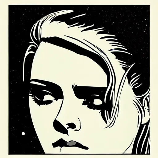 Image similar to “ kristen stewart retro minimalist portrait by jean giraud, moebius starwatcher comic, 8 k ”