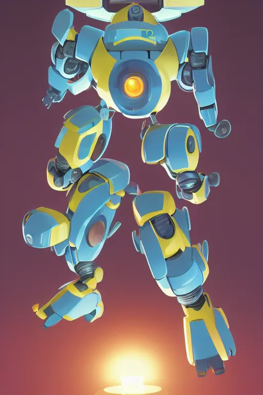 Image similar to metabots medabots medarotto medarot robot minimalist comics, behance hd by jesper ejsing, by rhads, makoto shinkai and lois van baarle, ilya kuvshinov, rossdraws global illumination ray tracing hdr radiating a glowing aura