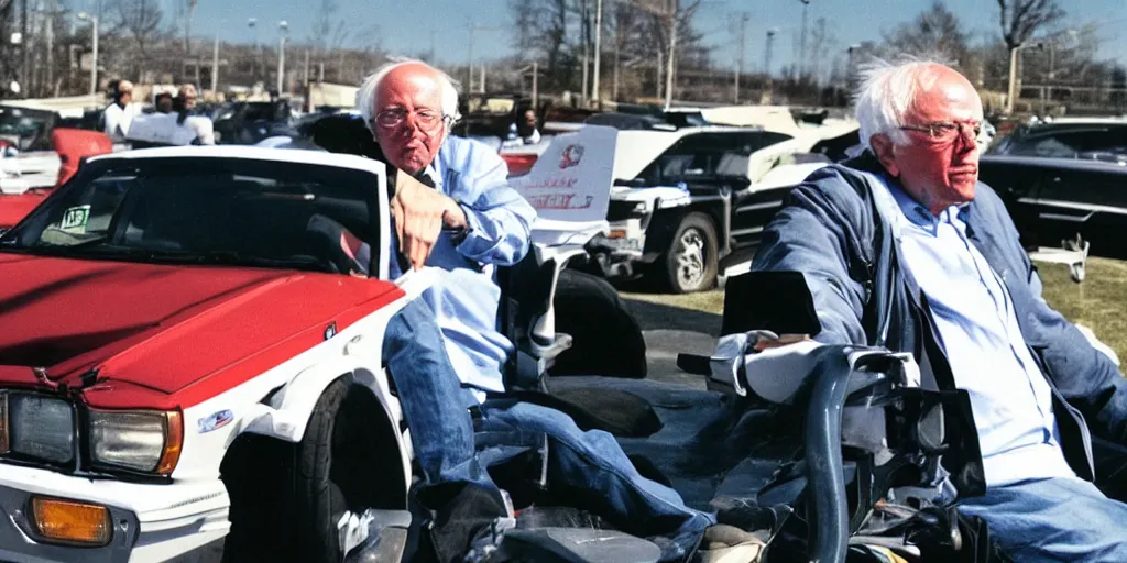 Prompt: bernie sanders, initial d