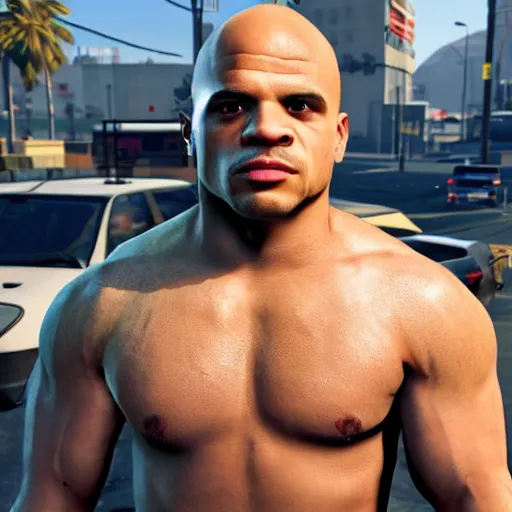 Image similar to tyler 1 in gta v, 4 k, high detail, high - resolution photograph, professional photography, ultra - detail