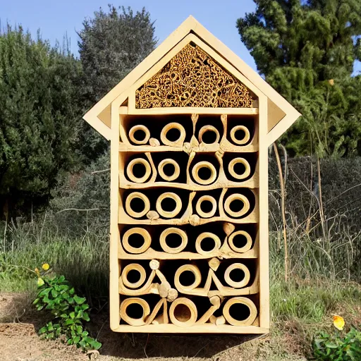 Image similar to insect hotel designed by Gaudi