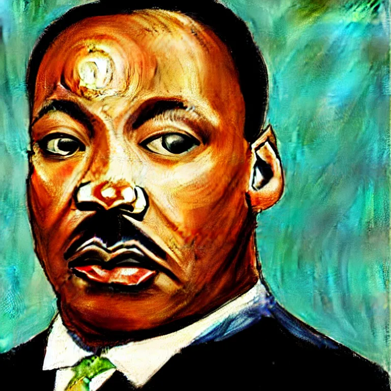 Image similar to martin luther king, jr. by el greco.