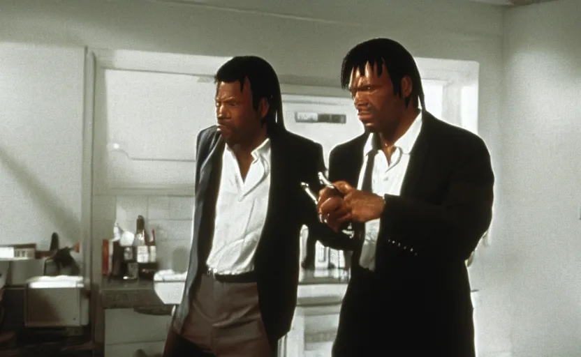 Image similar to film still of Pulp Fiction, high resolution, 4k, 8k, hd, full color