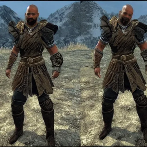 Prompt: will smith in skyrim