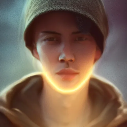 Image similar to lufi in real life, face centered portrait, Confident, fog, rain, volumetric lighting, beautiful, golden hour, sharp focus, ultra detailed, cgsociety by Leesha Hannigan, Ross Tran, Thierry Doizon, Kai Carpenter,Ignacio Fernández Ríos