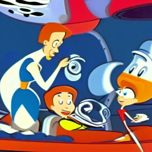 Prompt: Film still from the jetsons
