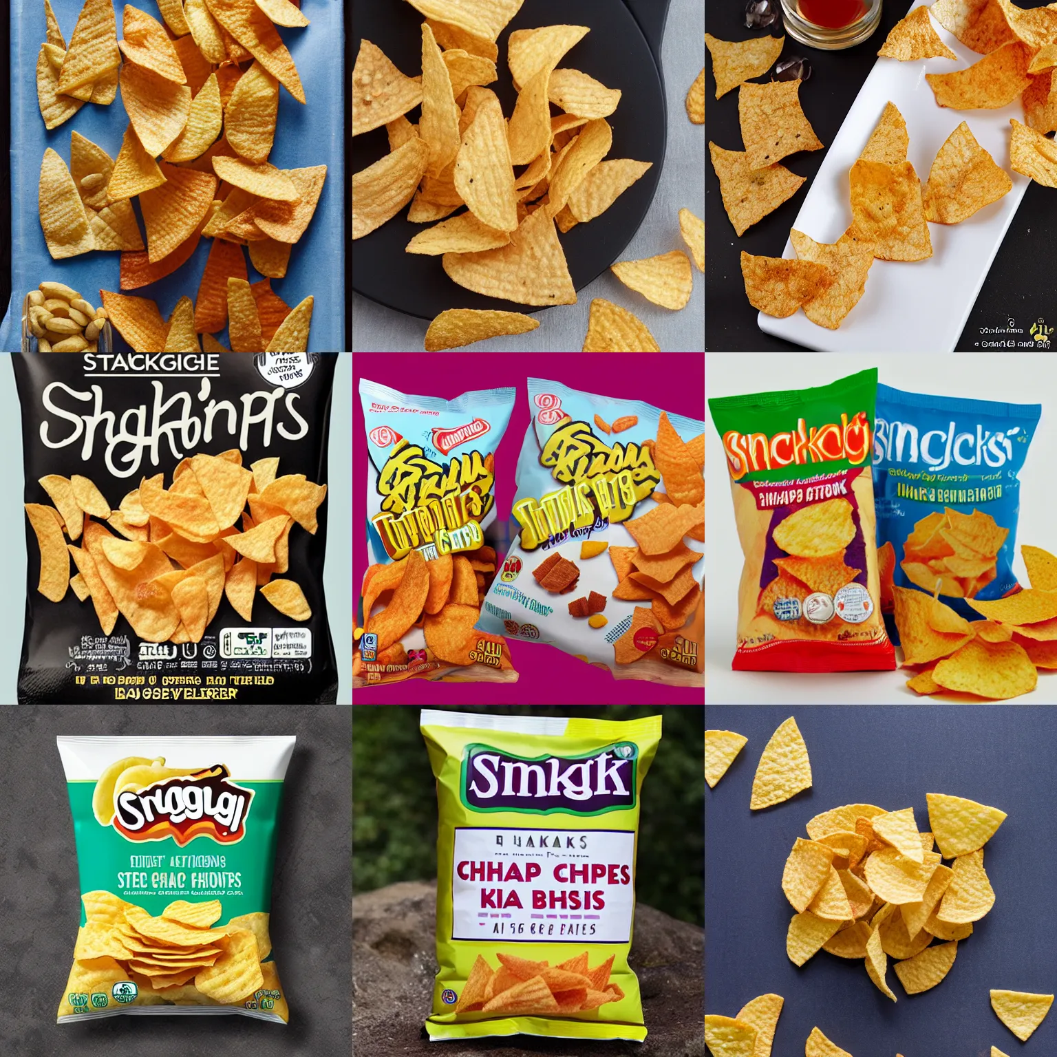 Prompt: snackachangi chips