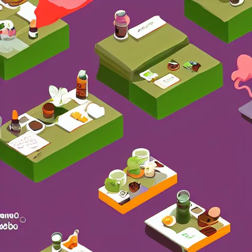 Image similar to cannabis cafe detailed cute characters, isometric fun style rendered, by ren hang, australian style video game still