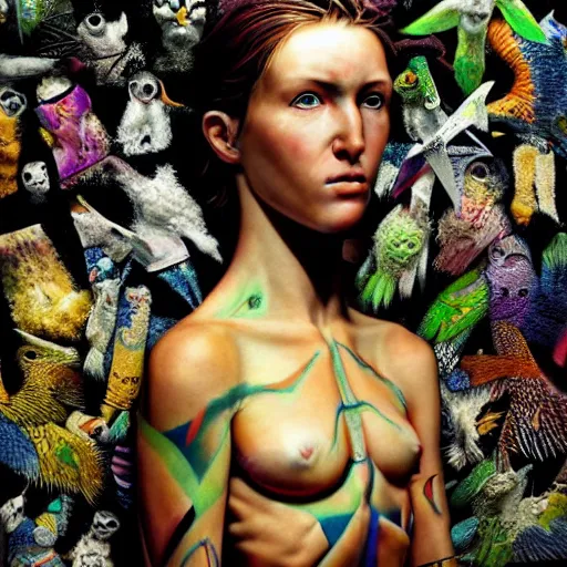 Image similar to super schizophrenic superhuman, lush detail, national geographic, ultra - realistic, hyperrealism, isotonic