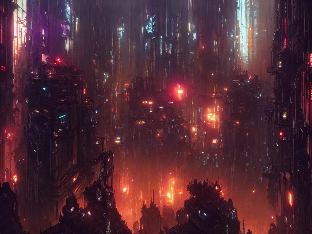 Image similar to cyberpunk city by night, fantasy, ultra realistic, concept art, intricate details, highly detailed by greg rutkowski, gaston bussiere, craig mullins, simon bisley, eddie mendoza