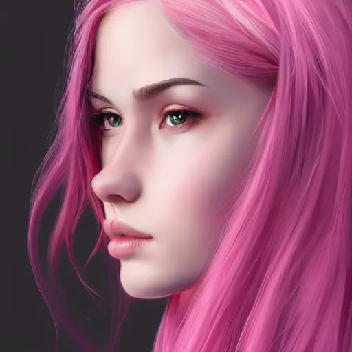 Prompt: teen girl, pink hair, gorgeous, amazing, elegant, intricate, highly detailed, digital painting, artstation, concept art, sharp focus, illustration, art by artgerm