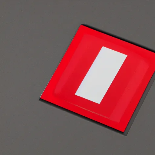 Image similar to close photograph of a cd cover with a small red rectangle on its side