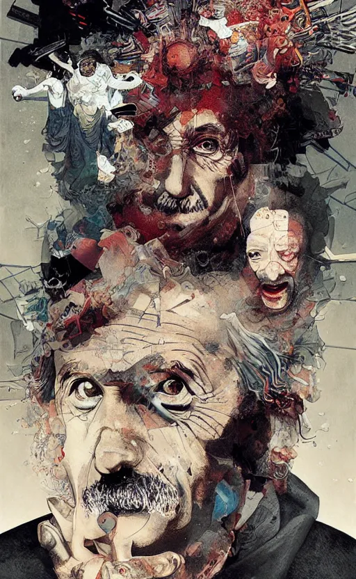 Image similar to einstein, eun emerging from renaissance italy into a cyberpunk mutiversal realm by conrad roset, nicola samuri, dino valls, m. w. kaluta, jakub rebelka, rule of thirds, seductive look, beautiful