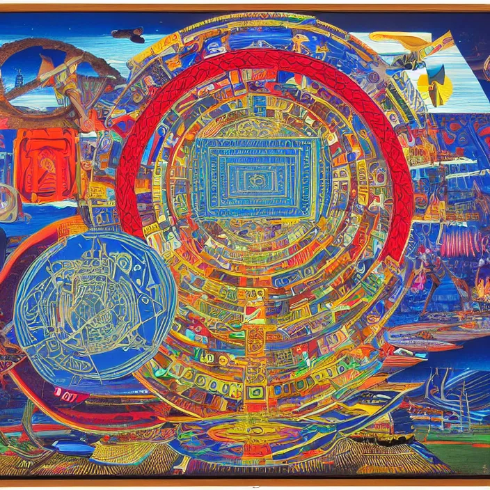 Prompt: artwork by paul laffoley, 8 k