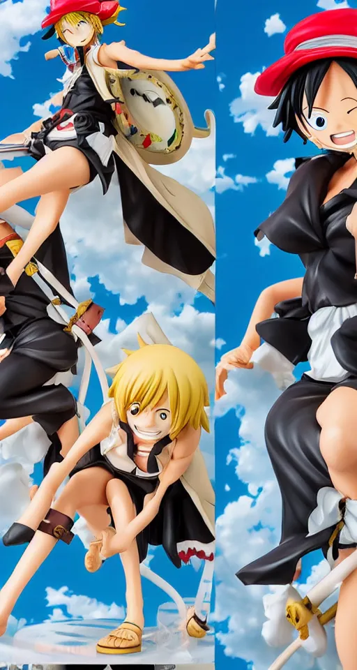 Image similar to anime, one piece, nico, cosplay, figurine, detailed product photo