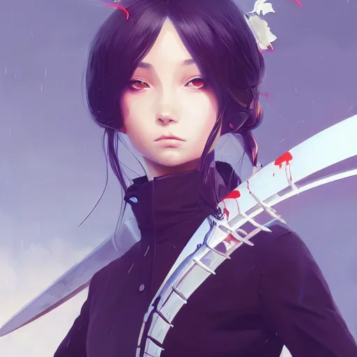 Prompt: a portrait of a beautiful scythe, art by ilya kuvshinov and wlop and and josan gonzalez, shikanosuke yagaki, mitsumayo, reivaille, digital art, highly detailed, intricate, sharp focus, trending on artstation hq, deviantart, pinterest, unreal engine 5, 4 k uhd image