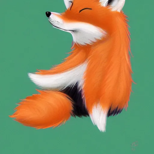 Prompt: cute furry fox, art by Silverfox