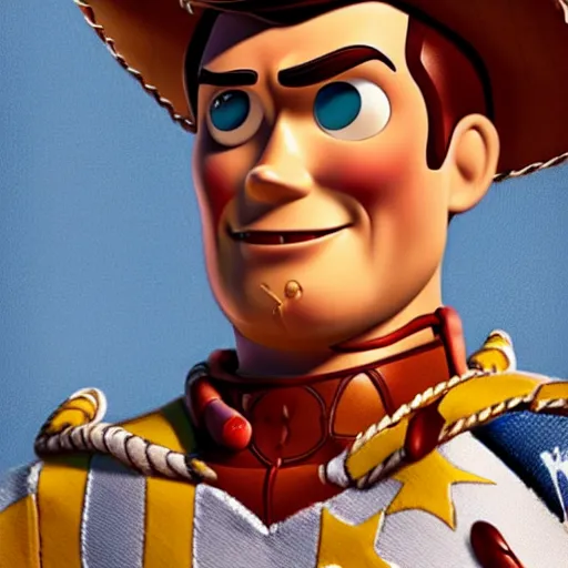 Image similar to henry caville as woody in toy story, portrait, artstation, concept art, illustration, arty by artgerm, very detailed
