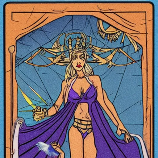 Image similar to a tarot card by linnea gits and peter dunham