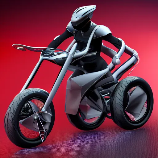 Image similar to futuristic generative design exoskeleton motorbike, dark plastic, reflective, octane render, fusion360