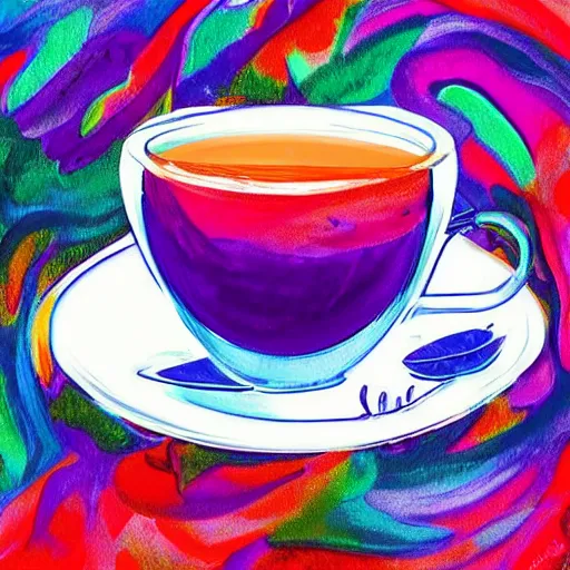 Image similar to The best tea you will ever, see, smell or taste. Digital art, award winning, astonishing, beautiful colours and composition