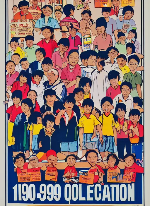 Image similar to 1 9 9 0 s singaporean public education poster