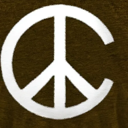 Prompt: peace sign on the planet earth