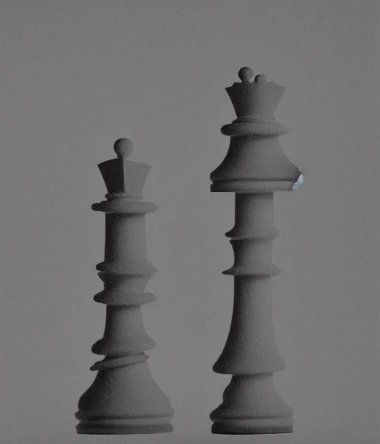 Prompt: minimal realistic textured rook chess - piece readymade by marcel duchamp in a museum, color bleed, light leak, marcel duchamp, man ray, hito steyerl, saadane afif, underexposed neon