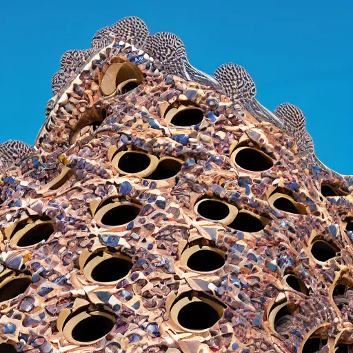 Image similar to spiral staicase designed by Antoni Gaudi