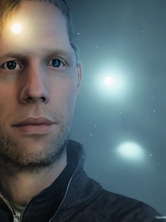 Prompt: portrait art of Nick Bostrom 8k ultra realistic , lens flare, atmosphere, glow, detailed,intricate, full of colour, cinematic lighting, trending on artstation, 4k, hyperrealistic, focused, extreme details,unreal engine 5, cinematic, masterpiece