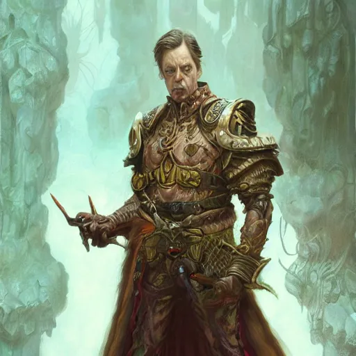 Image similar to steve buscemi as a fantasy D&D character, art by Donato Giancola and Bayard Wu, digital art, trending on artstation, 4k