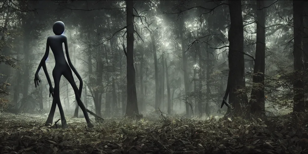 Prompt: Slenderman, realistic 4k octane beautifully detailed render, 4k post-processing, highly detailed, intricate complexity, epic composition, magical atmosphere, cinematic lighting, masterpiece, ultra hd