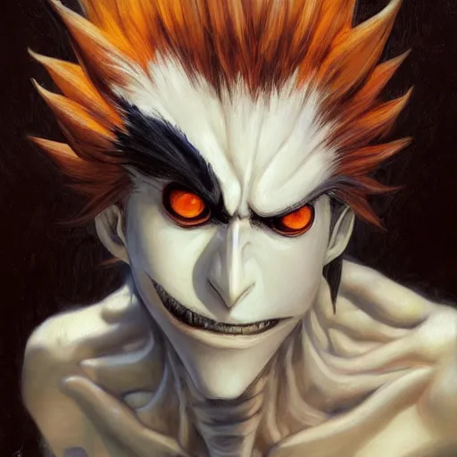 highly detailed surreal vfx portrait of ryuk from